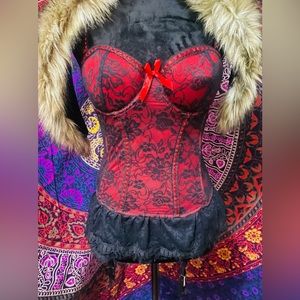 ❤️SUPER Sexy Valentine’s Day Corset/ Garter/ Panties Set❤️